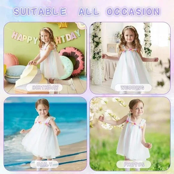 Baby Girl First Birthday Smash Cake Outfit – Butterfly Dress – Size 5T - Picture 3 of 6